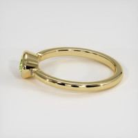 1.03 Ct. Yellowish Green Sapphire Ring, 10K Yellow Gold 4