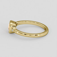 0.99 Ct. Padparadscha Sapphire Ring, 10K Yellow Gold 4