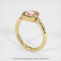1.58 Ct. Padparadscha Sapphire Ring, 10K Yellow Gold 2