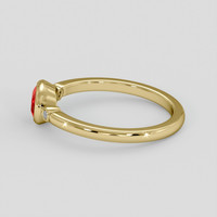 0.85 Ct. Ruby Ring, 10K Yellow Gold 4