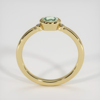 0.46 Ct. Green Sapphire Ring, 10K Yellow Gold 3