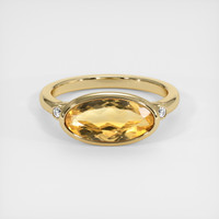 2.92 Ct. Gemstone Ring, 14K Yellow Gold 1