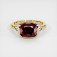 3.89 Ct. Gemstone Ring, 14K Yellow Gold 1