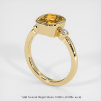 2.13 Ct. Gemstone Ring, 14K Yellow Gold 2