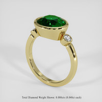 4.13 Ct. Tsavorite Garnet Ring, 14K Yellow Gold 2