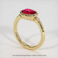 2.03 Ct. Ruby Ring, 14K Yellow Gold 2