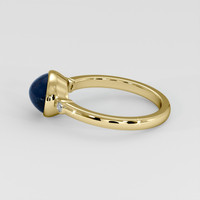 3.66 Ct. Bluish Green Sapphire Ring, 14K Yellow Gold 4