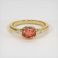 1.54 Ct. Sapphire Ring, 14K Yellow Gold 1