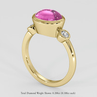 5.11 Ct. Pink Sapphire Ring, 14K Yellow Gold 2