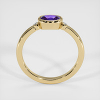 0.74 Ct. Purple Sapphire Ring, 14K Yellow Gold 3