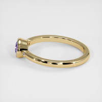 0.74 Ct. Purple Sapphire Ring, 14K Yellow Gold 4