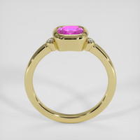 0.85 Ct. Pinkish Purple Sapphire Ring, 14K Yellow Gold 3