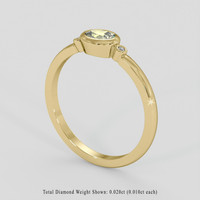 0.50 Ct. Yellow Sapphire Ring, 14K Yellow Gold 2