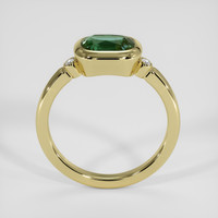 2.02 Ct. Bluish Green Sapphire Ring, 14K Yellow Gold 3