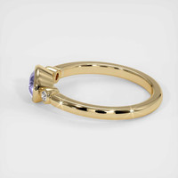 0.86 Ct. Purple Sapphire Ring, 14K Yellow Gold 4