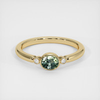 0.44 Ct. Sapphire Ring, 14K Yellow Gold 1