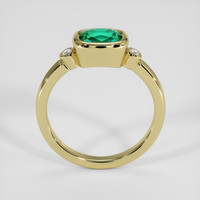 1.06 Ct. Emerald Ring, 18K Yellow Gold 3