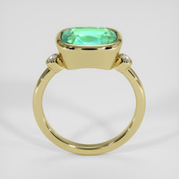 3.06 Ct. Emerald Ring, 18K Yellow Gold 3