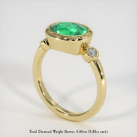 1.74 Ct. Emerald Ring, 18K Yellow Gold 2