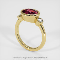 3.24 Ct. Gemstone Ring, 18K Yellow Gold 2