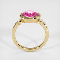 3.34 Ct. Pink Sapphire Ring, 18K Yellow Gold 3
