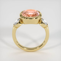 5.19 Ct. Padparadscha Sapphire Ring, 18K Yellow Gold 3