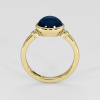 3.66 Ct. Bluish Green Sapphire Ring, 18K Yellow Gold 3