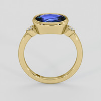 2.34 Ct. Blue Sapphire Ring, 18K Yellow Gold 3
