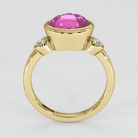 5.11 Ct. Pink Sapphire Ring, 18K Yellow Gold 3