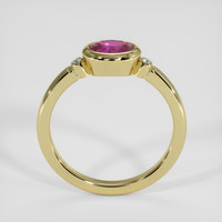 0.72 Ct. Pinkish Purple Sapphire Ring, 18K Yellow Gold 3