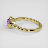 1.97 Ct. Pinkish Purple Sapphire Ring, 18K Yellow Gold 4