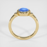 2.91 Ct. Blue Sapphire Ring, 18K Yellow Gold 3
