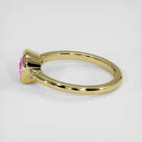 0.85 Ct. Pinkish Purple Sapphire Ring, 18K Yellow Gold 4