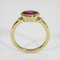 1.50 Ct. Pinkish Purple Sapphire Ring, 18K Yellow Gold 3