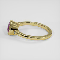 1.50 Ct. Pinkish Purple Sapphire Ring, 18K Yellow Gold 4