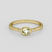 0.50 Ct. Yellow Sapphire Ring, 18K Yellow Gold 1