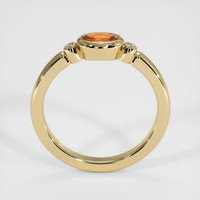 0.36 Ct. Padparadscha Sapphire Ring, 18K Yellow Gold 3