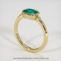 1.58 Ct. Emerald Ring, 18K Yellow Gold 2