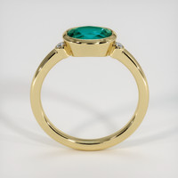 1.58 Ct. Emerald Ring, 18K Yellow Gold 3
