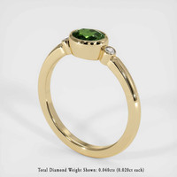 0.89 Ct. Sapphire Ring, 18K Yellow Gold 2