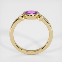 0.64 Ct. Sapphire Ring, 18K Yellow Gold 3