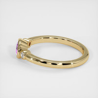 0.64 Ct. Sapphire Ring, 18K Yellow Gold 4