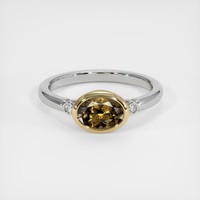 1.15 Ct. Gemstone Ring, 14K Yellow & White 1