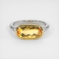 3.64 Ct. Gemstone Ring, 14K Yellow & White 1