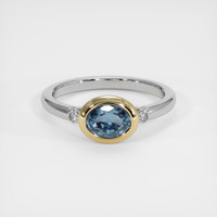 1.20 Ct. Gemstone Ring, 14K Yellow & White 1