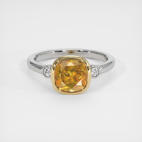 2.13 Ct. Gemstone Ring, 14K Yellow & White 1