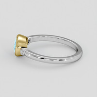 0.87 Ct. Blue Topaz Ring, 14K Yellow & White 4