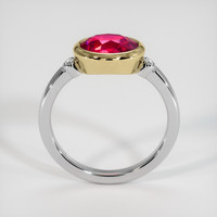 2.03 Ct. Ruby Ring, 14K Yellow & White 3