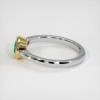 0.72 Ct. Emerald Ring, 18K Yellow & White 4