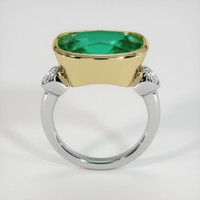 6.36 Ct. Emerald Ring, 18K Yellow & White 3